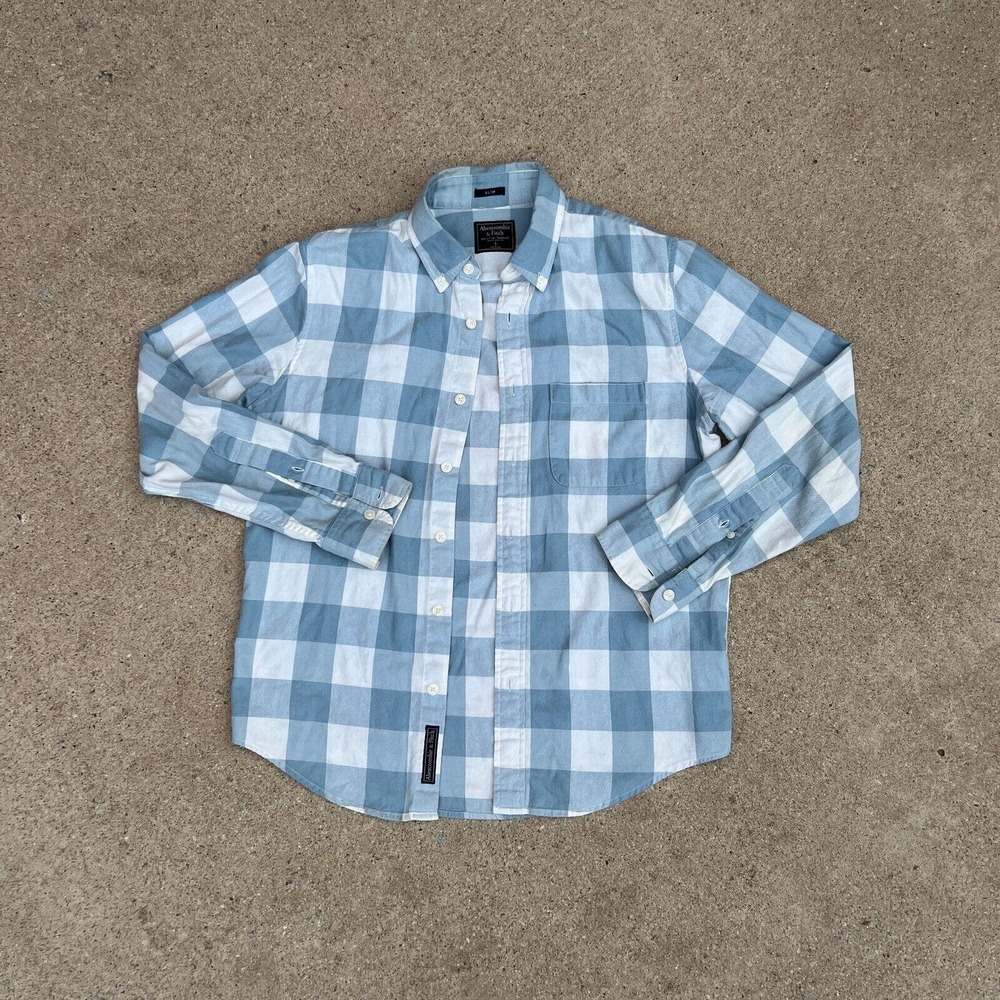 Abercrombie & Fitch Blue Check Flannel